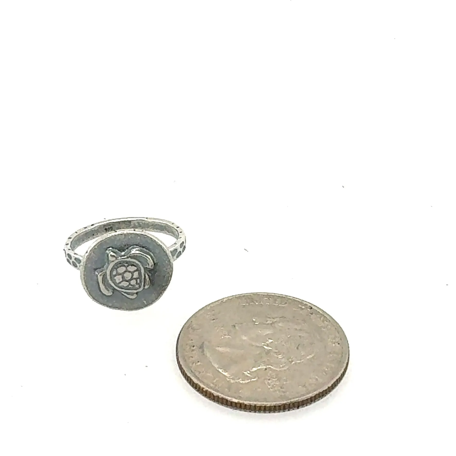 Sterling Silver Turtle Ring