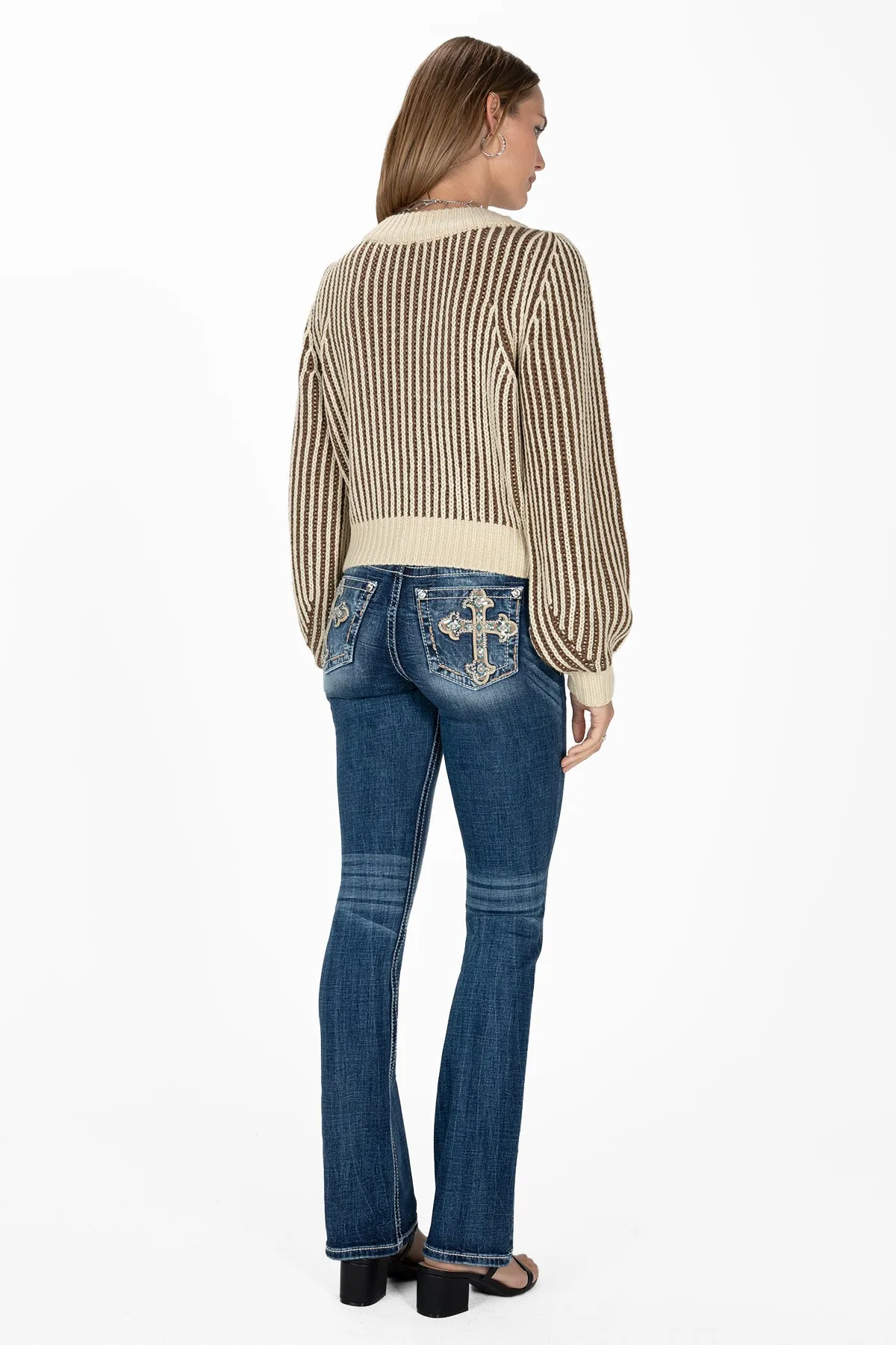 Striped Cropped Sweater