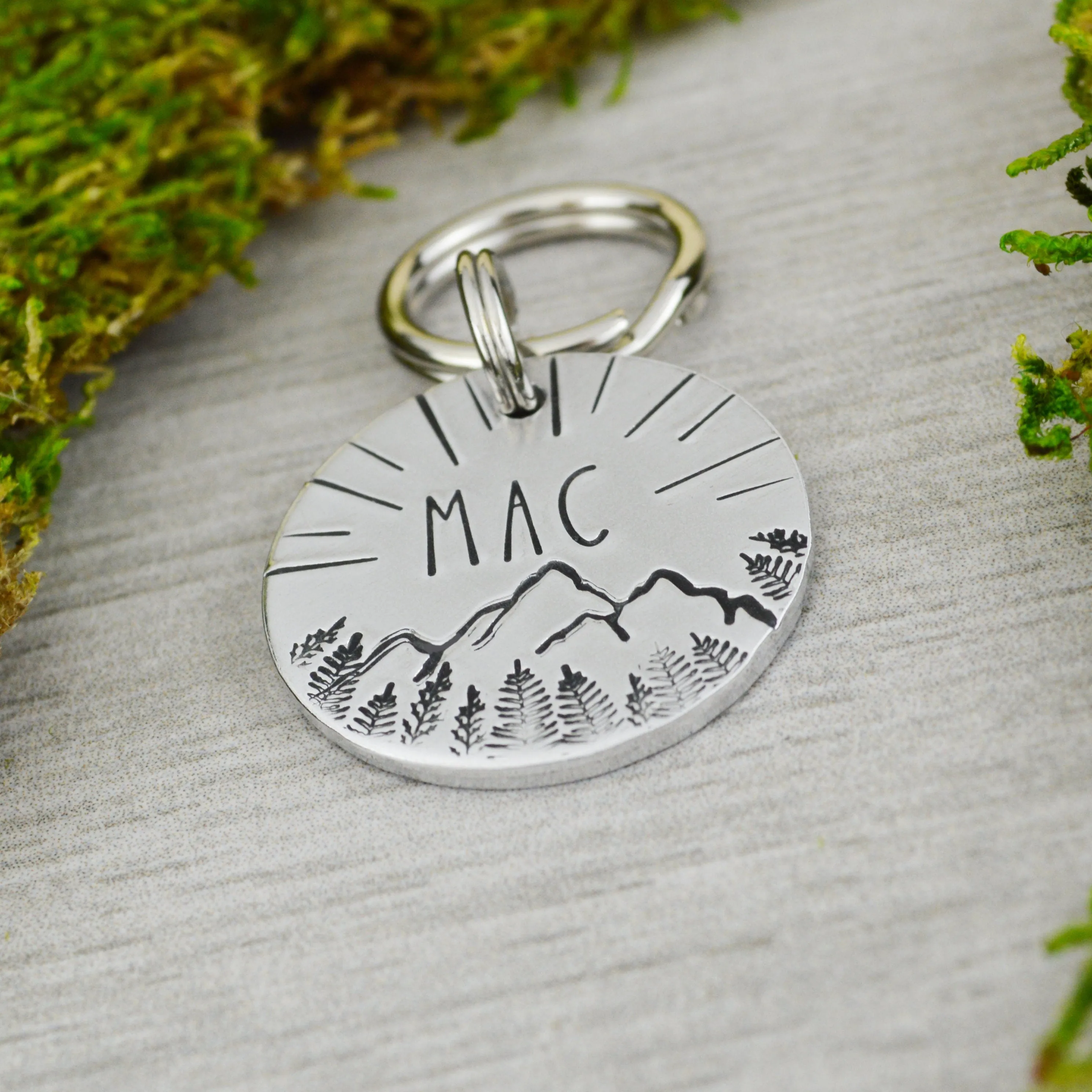 Sunshine on the Peaks Pet ID Tag