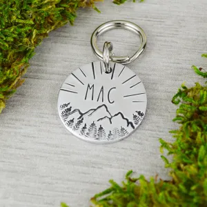 Sunshine on the Peaks Pet ID Tag