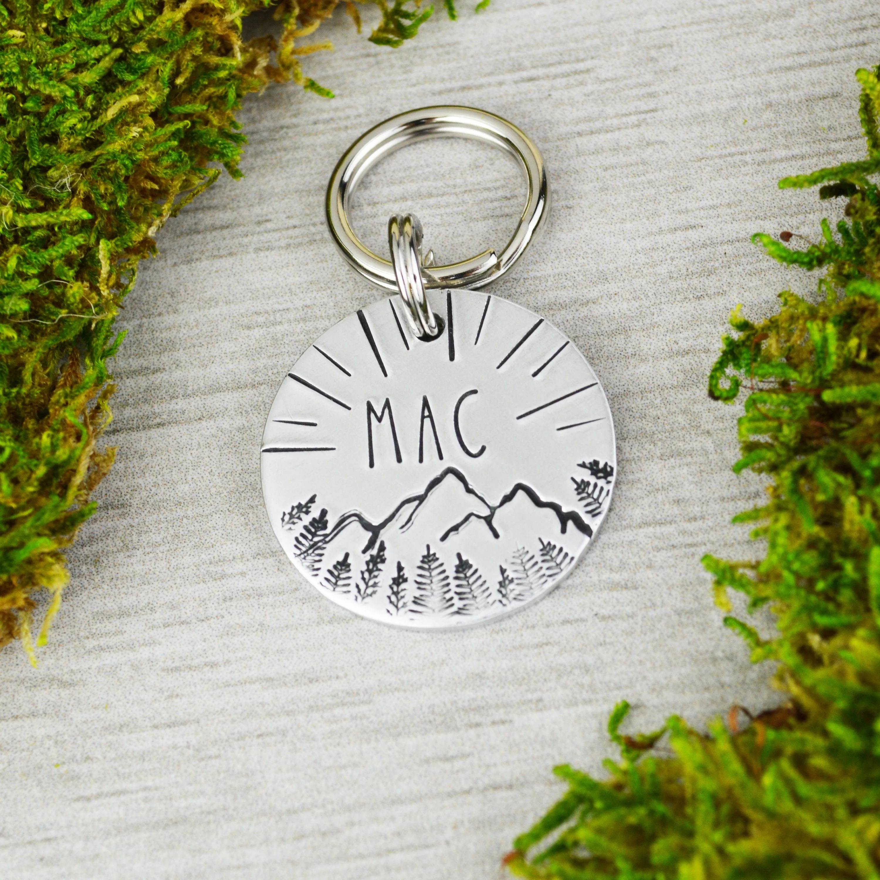 Sunshine on the Peaks Pet ID Tag