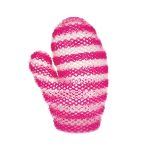 Supracor Pink & White Stripe Exfoliating Mitt