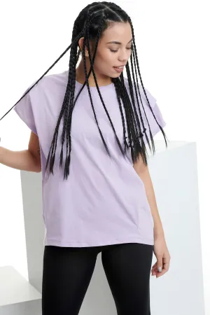 T-shirt με πιέτες | Λιλά