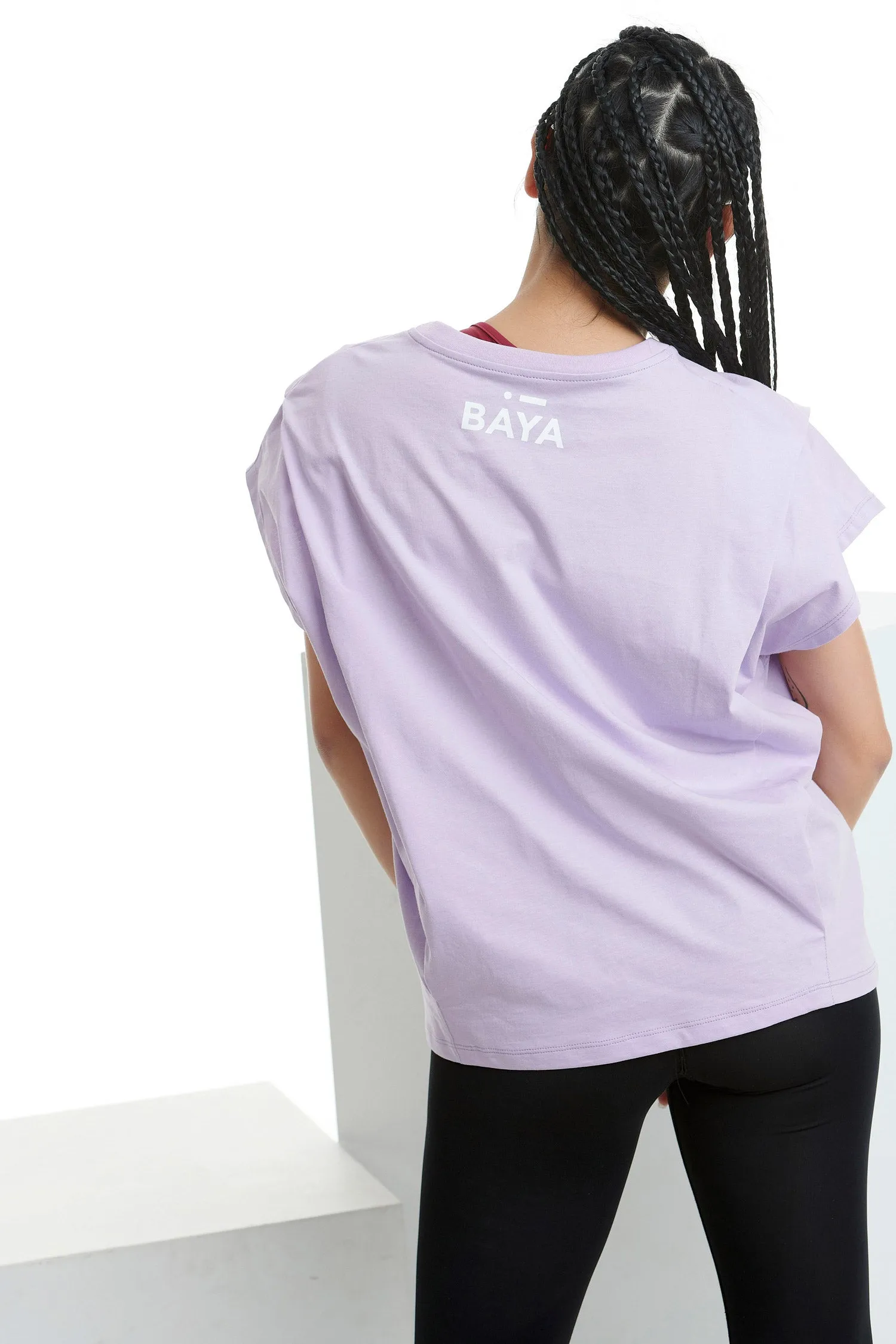T-shirt με πιέτες | Λιλά