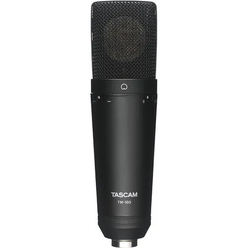 Tascam TM-180 Studio Condenser Microphone with Shockmount, Hard Case, and Zippered Soft Case