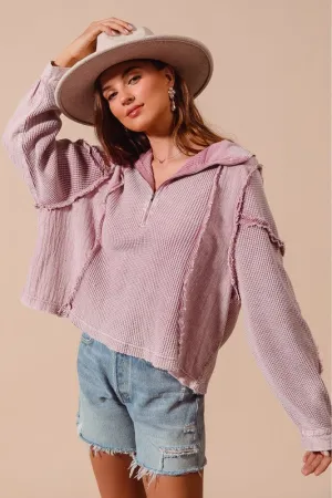 Taylor Raw Edge Hoodie