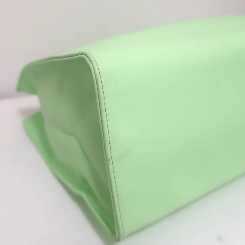 TELFAR Medium Shopping Bag Double Mint Faux Leather Crossbody