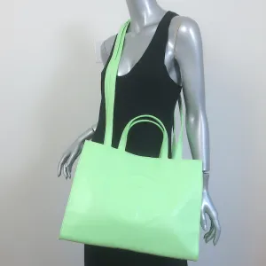TELFAR Medium Shopping Bag Double Mint Faux Leather Crossbody