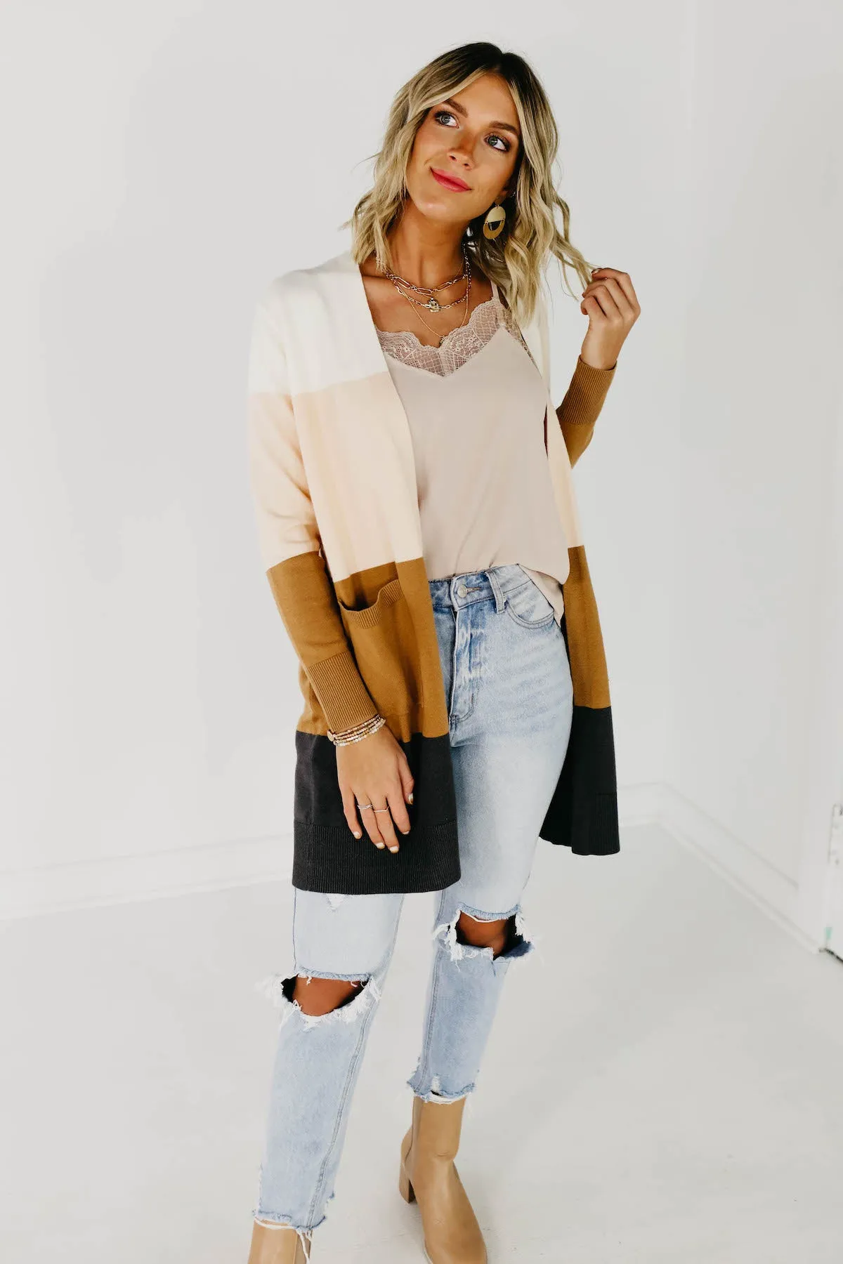 The Neapolitan Colorblock Cardigan - Multi
