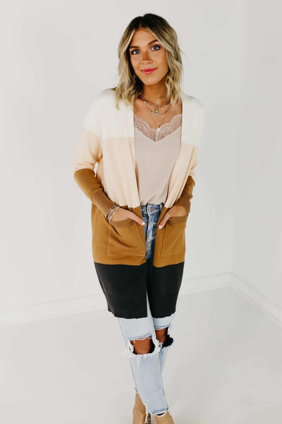 The Neapolitan Colorblock Cardigan - Multi