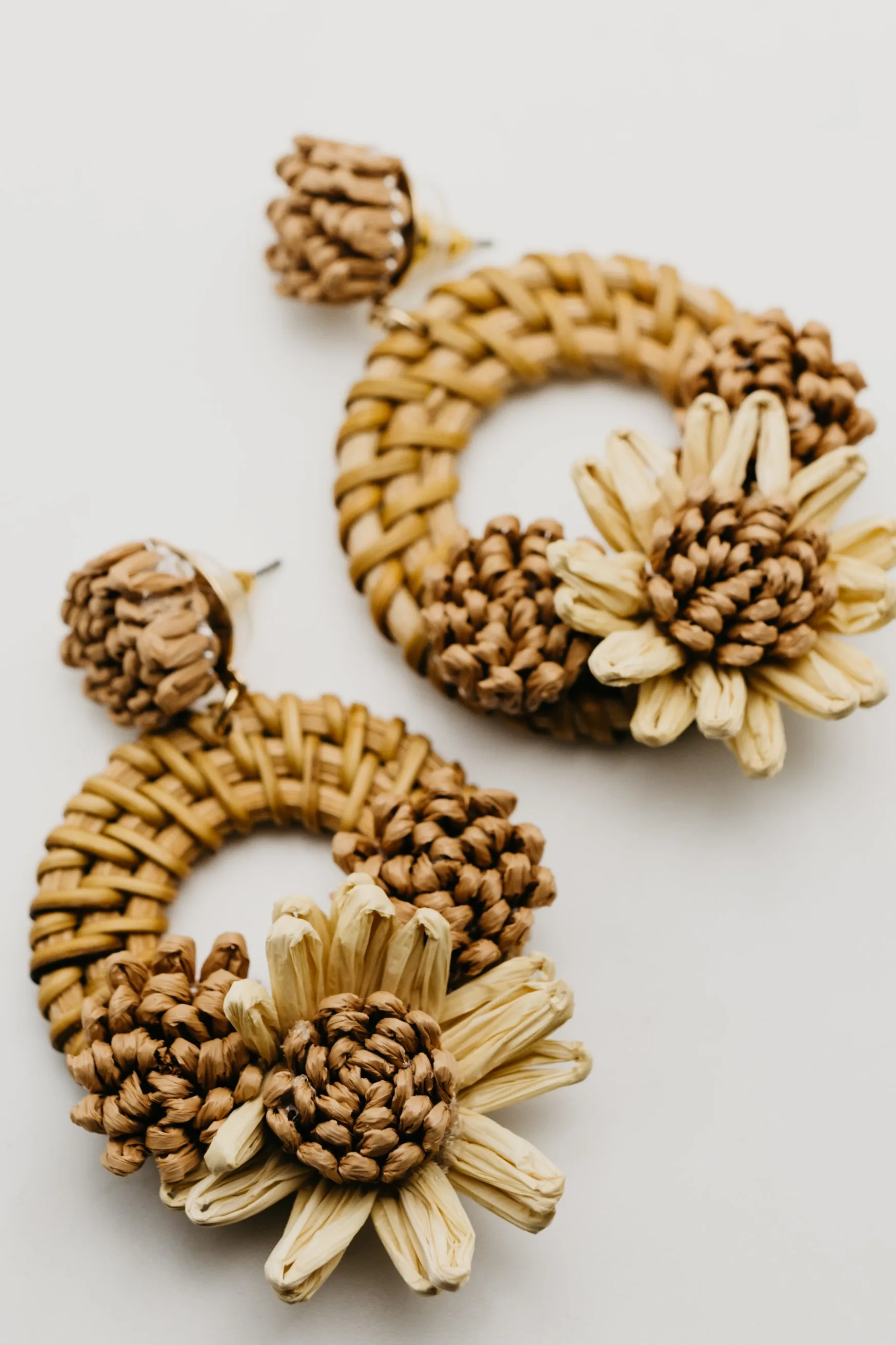 The Wendy Rattan Flower Earring