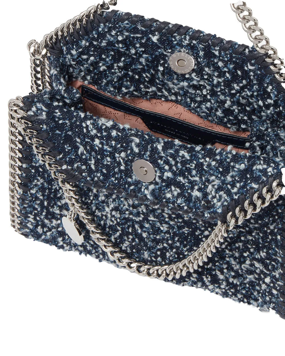 Tiny Falabella Boucle Tote in Ink