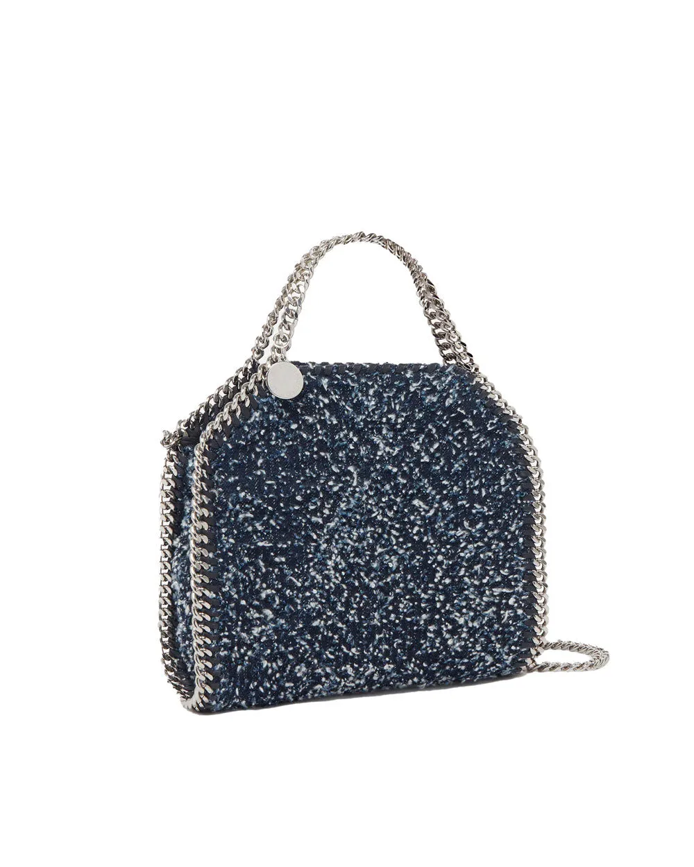 Tiny Falabella Boucle Tote in Ink