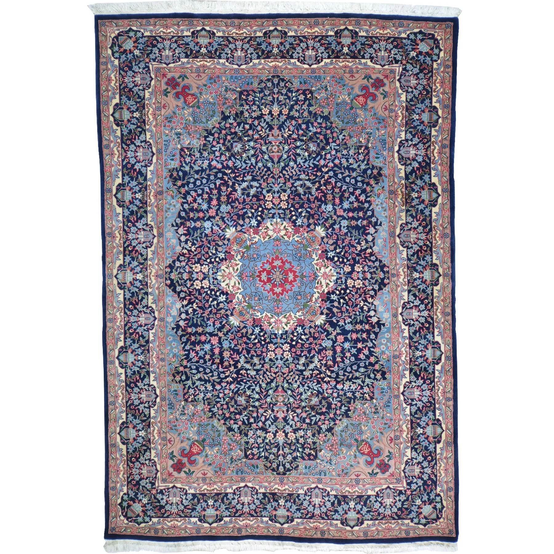 Traditional Hand-Knotted Sino Tabriz Design Handmade Wool Rug (Size 6.0 X 8.9) Cwral-9963