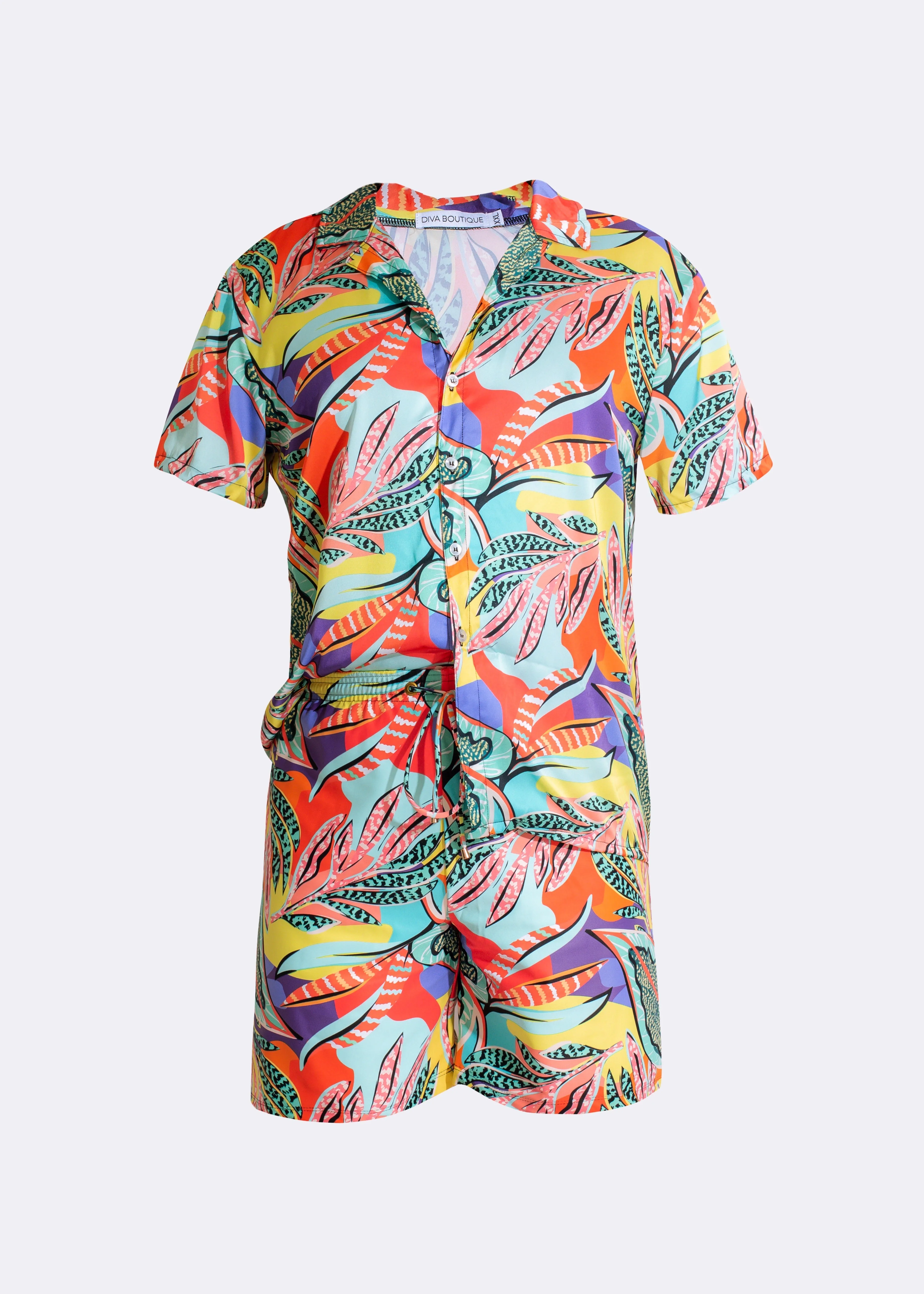 Tropical Getaway Shirt Orange
