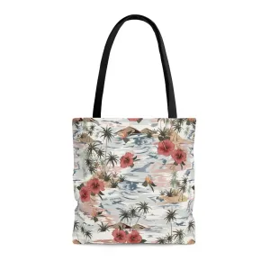 Tropical Print Tote Bag