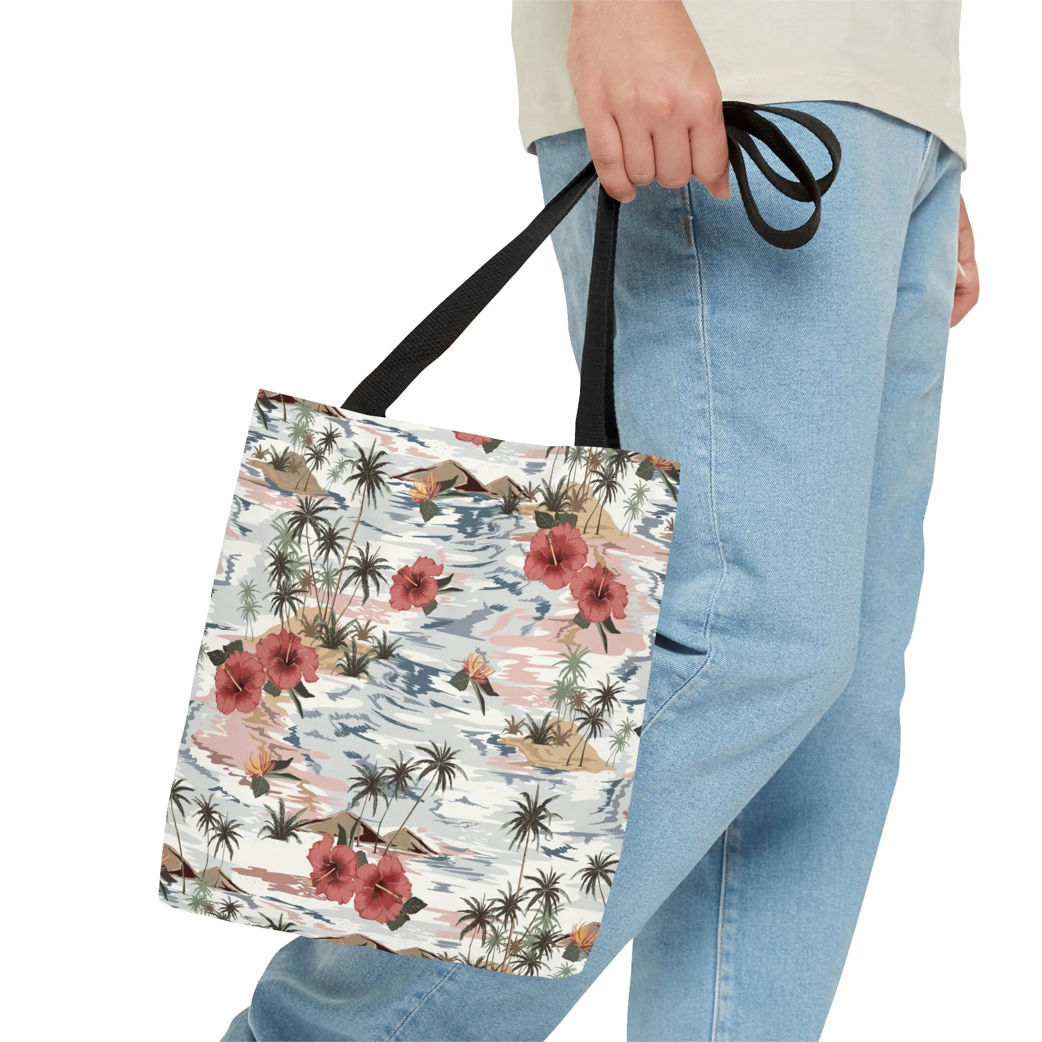 Tropical Print Tote Bag