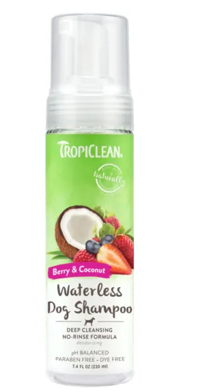 Tropiclean Berry & Coconut Deep Cleaning Waterless Shampoo