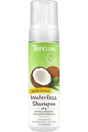 TropiClean Hypoallergenic Waterless Dog Shampoo (7.4oz/220ml)