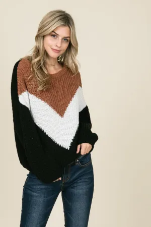 Trust Me Rust Chevron Sweater - FINAL SALE