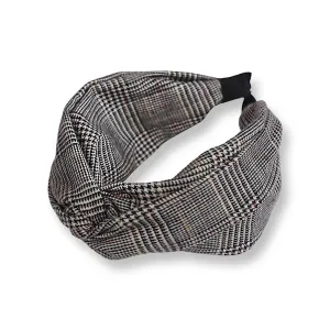 Twisted Plaid Knotted Headband