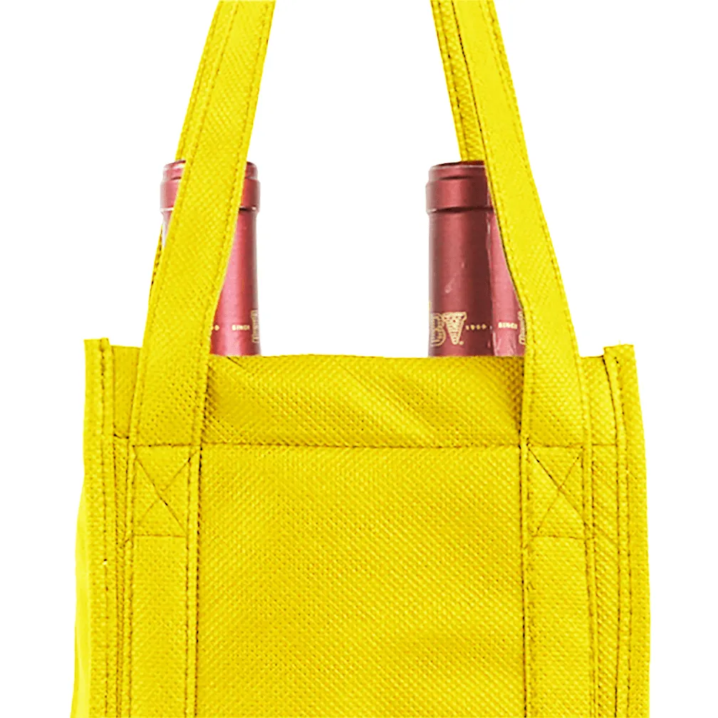 Two bottle Wine Tote, Double Layered *Fully Customizable*