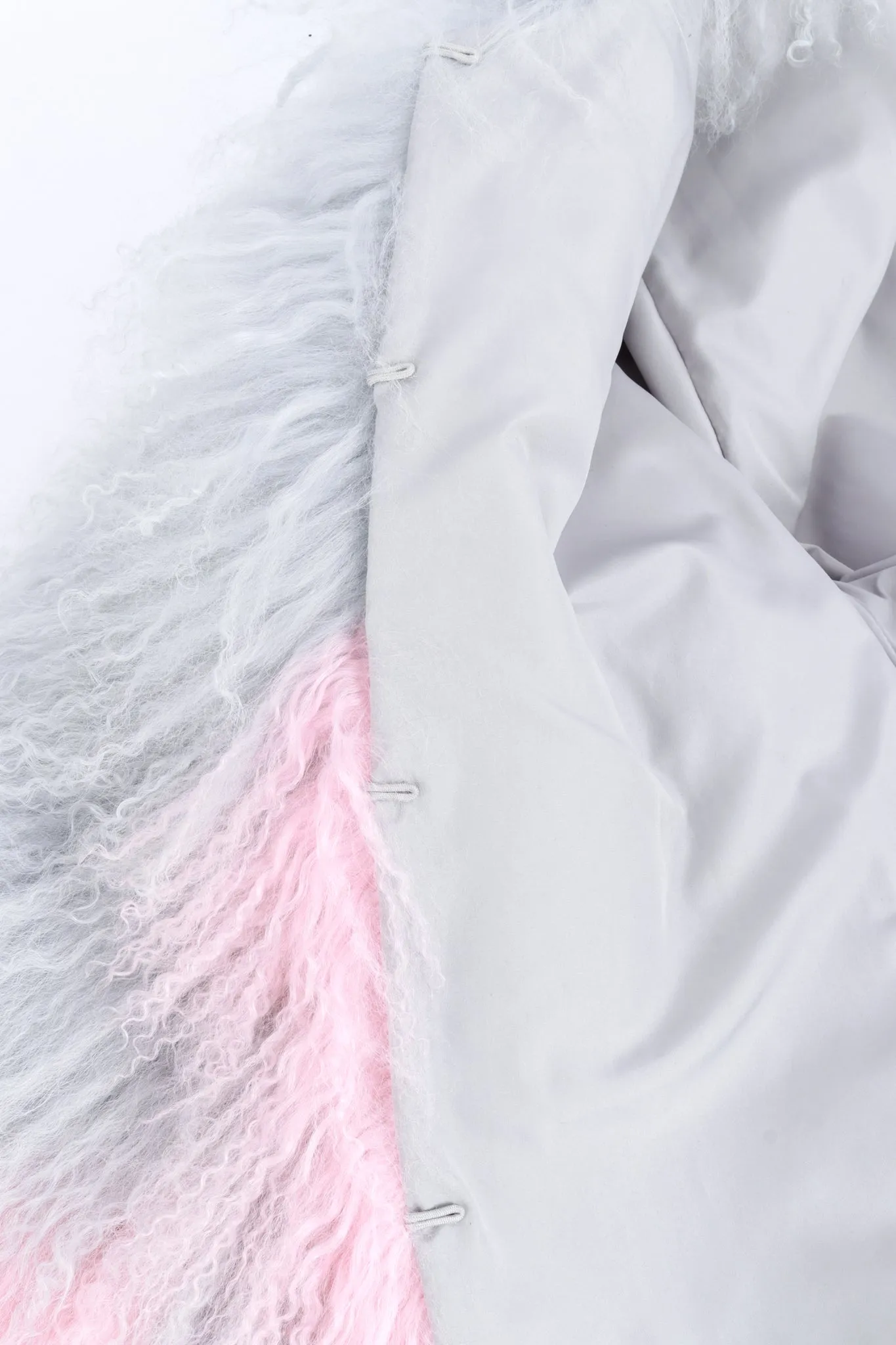 Two-Tone Mongolian Fur Jacket