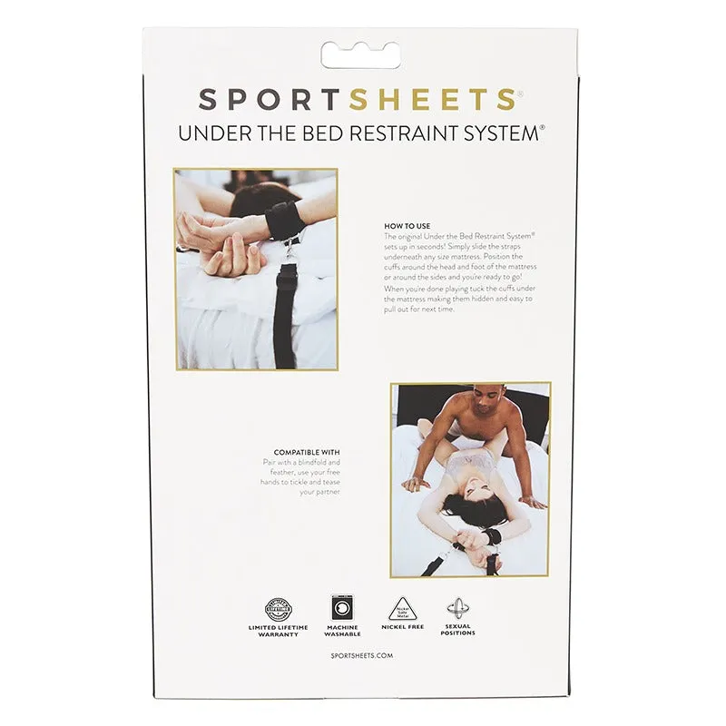 Under the Bed Restraint System In Black - Sportsheets