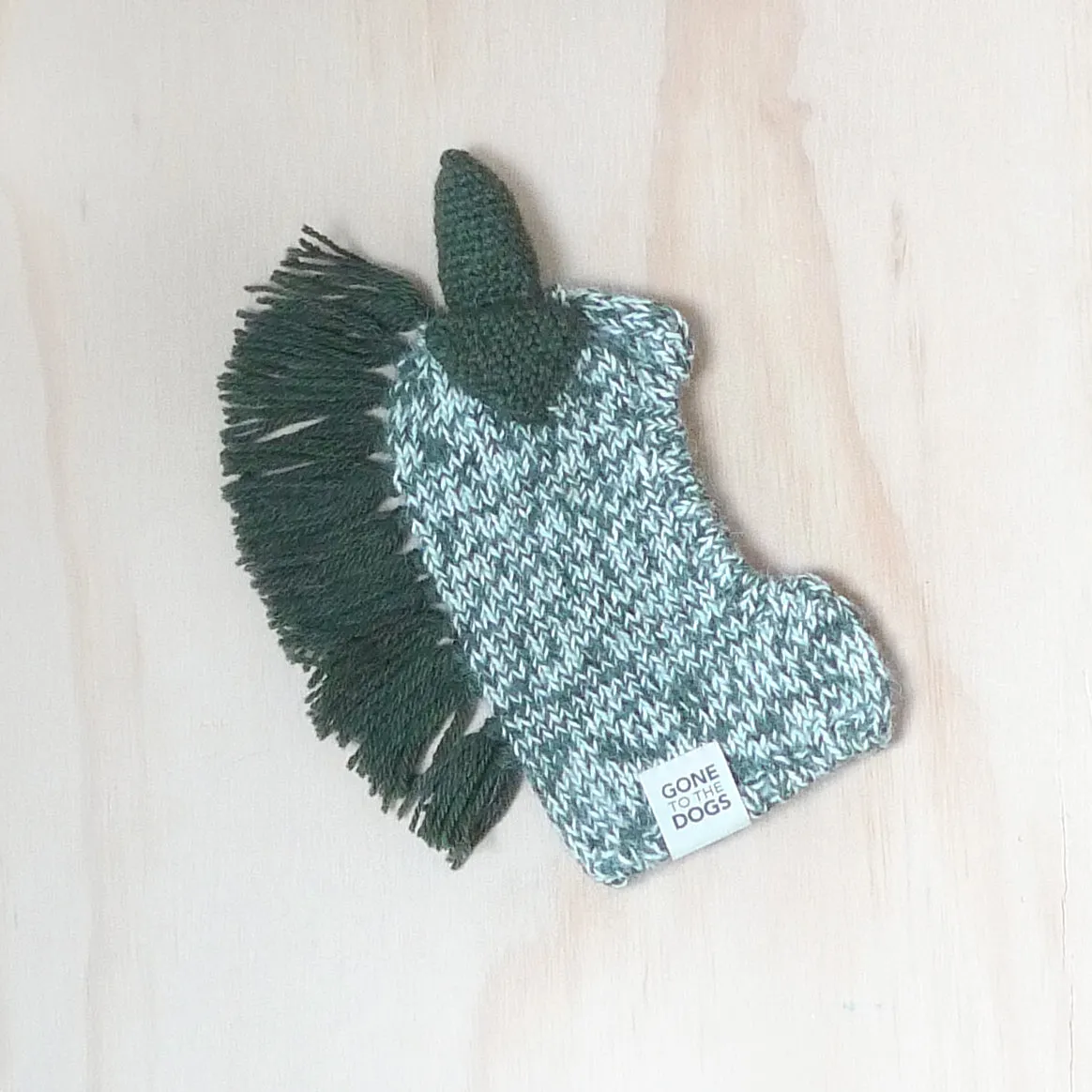 Unicorn Sweater Hood -  Colorblock Green