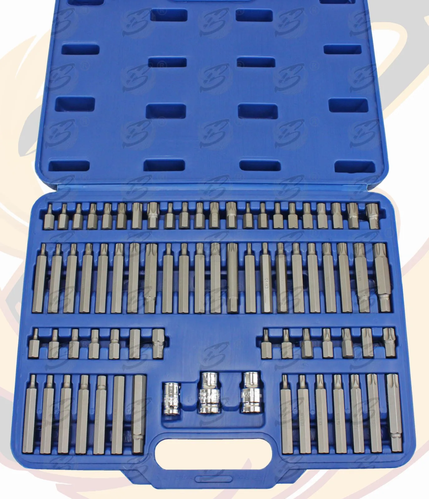 US PRO 75PCS HEX - TORX - SPLINE - RIBE - TAMPERPROOF TORX BIT SOCKETS