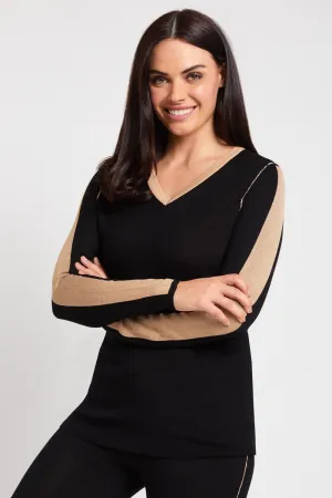 V-Neck Colorblock - Shadow Knits: FINAL SALE
