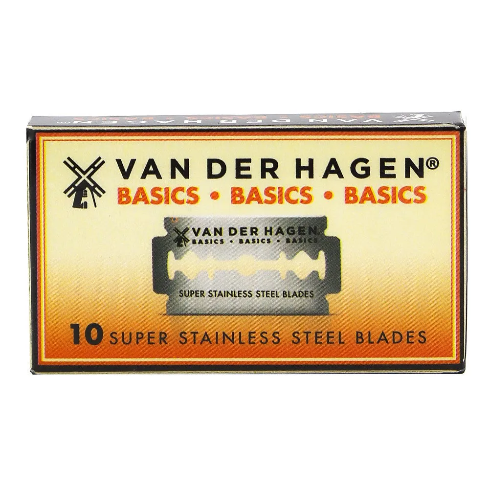 VAN DER HAGEN  Stainless Steel Razor Blades (10 Blades)