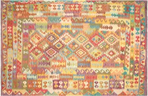 Vintage Afghan Maimana Kilim - 6'5" x 9'9"
