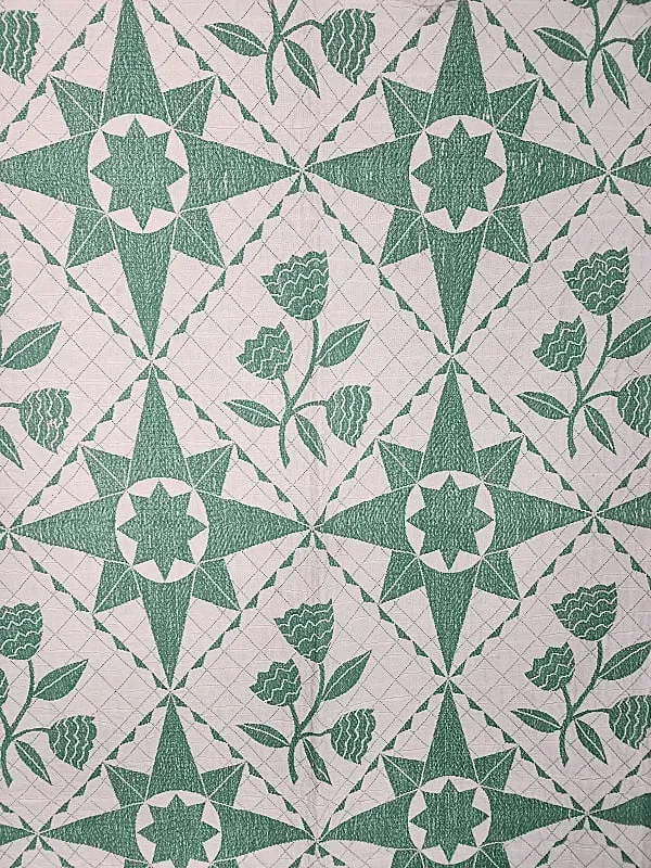 Vintage Cotton Woven Blanket from the 1950s