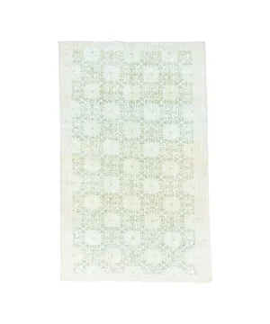 Vintage Hand Knotted Wool Rug, 3'-8" x 6'3"