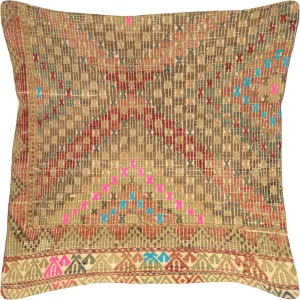 Vintage Turkish Jijim Pillow - 24" x 24"