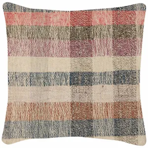 Vintage Turkish Rag Pillow - 18" x 18"