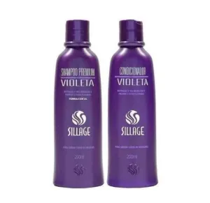 Violet Premium Blond Gray Hair Tinting Toning Treatment Kit 2x200ml - Sillage