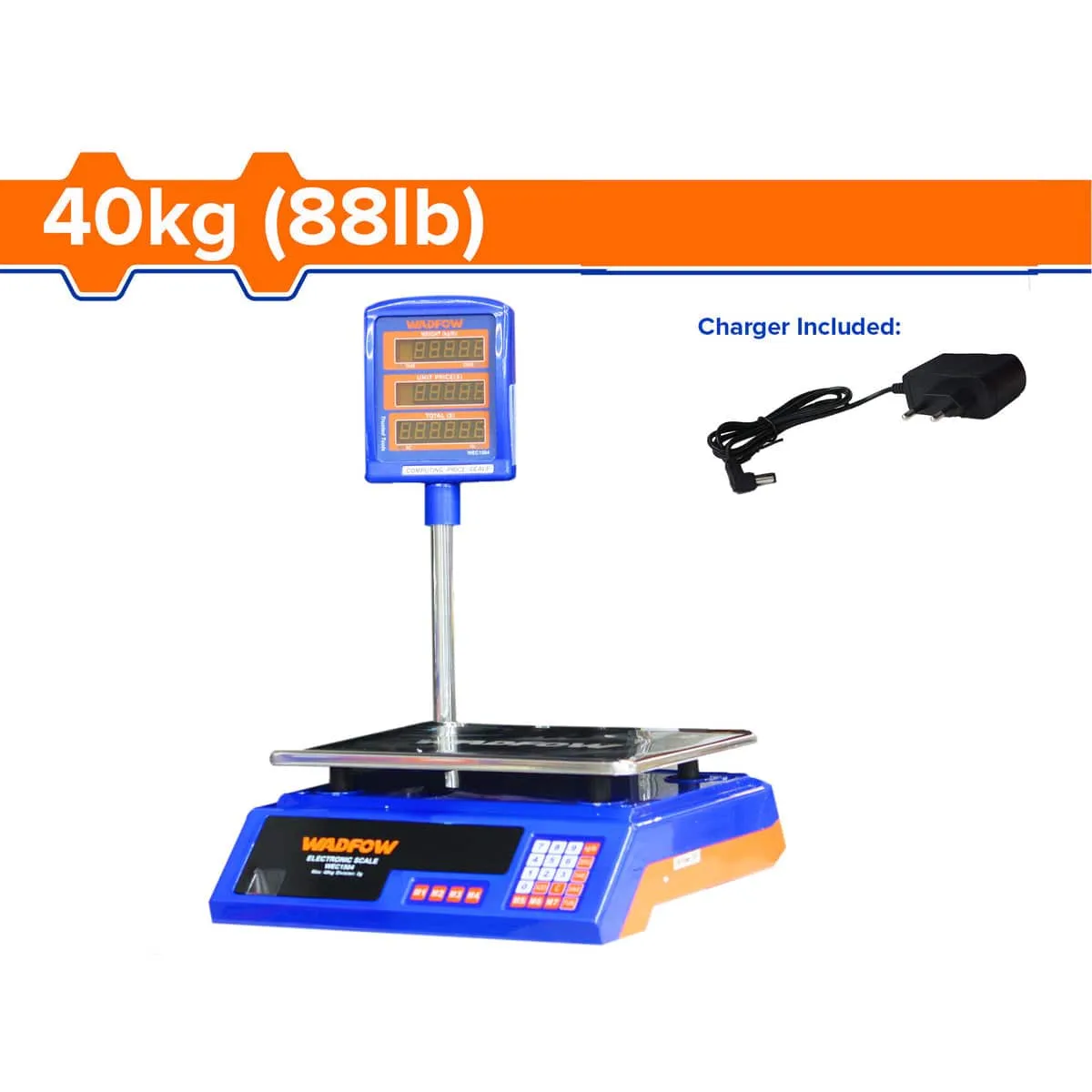 Wadfow Double-Sided LED Display Electronic Scale 40KG - WEC1504