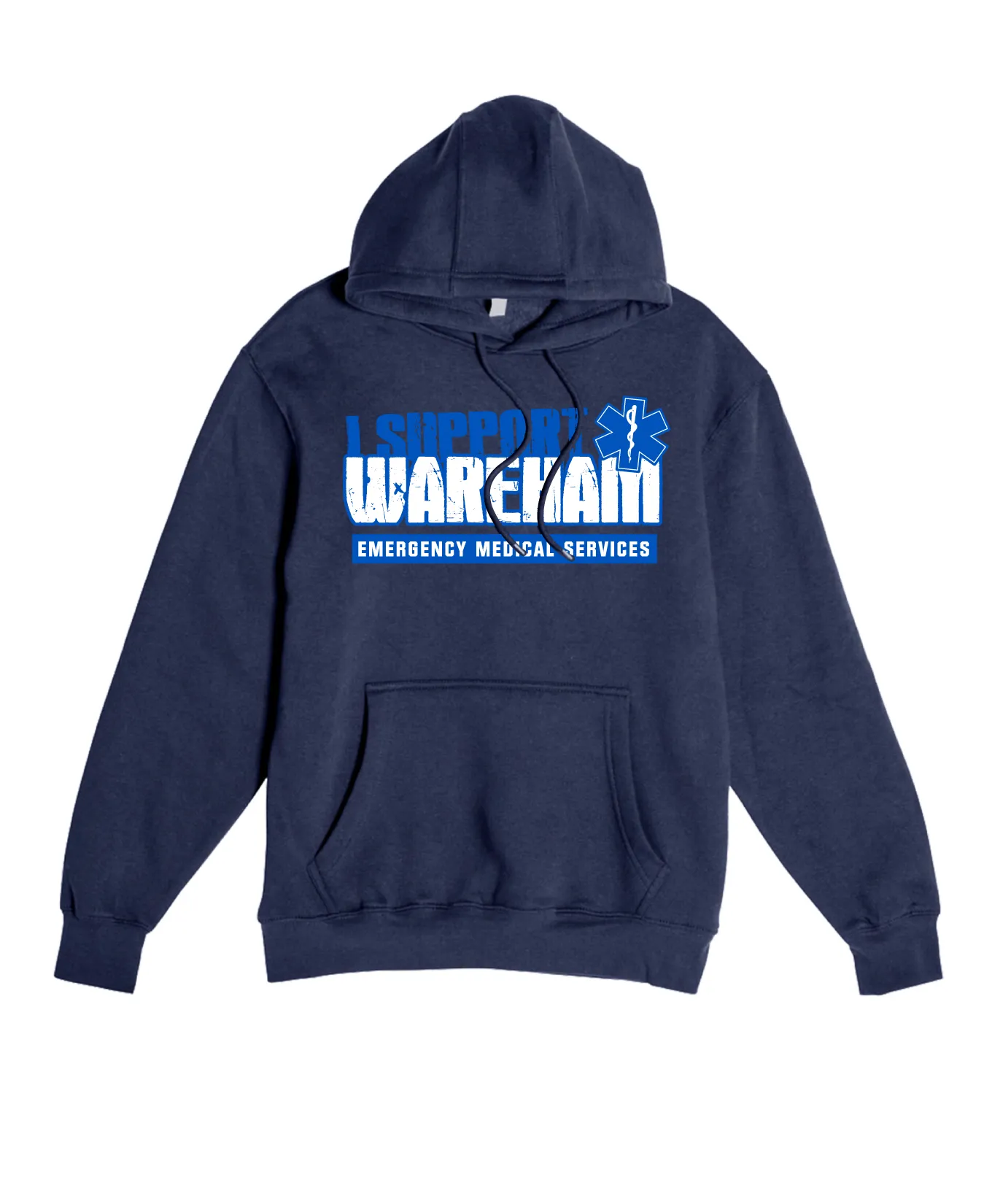 Wareham EMS Comfort Unisex Hooded Sweatshirt - American Flag