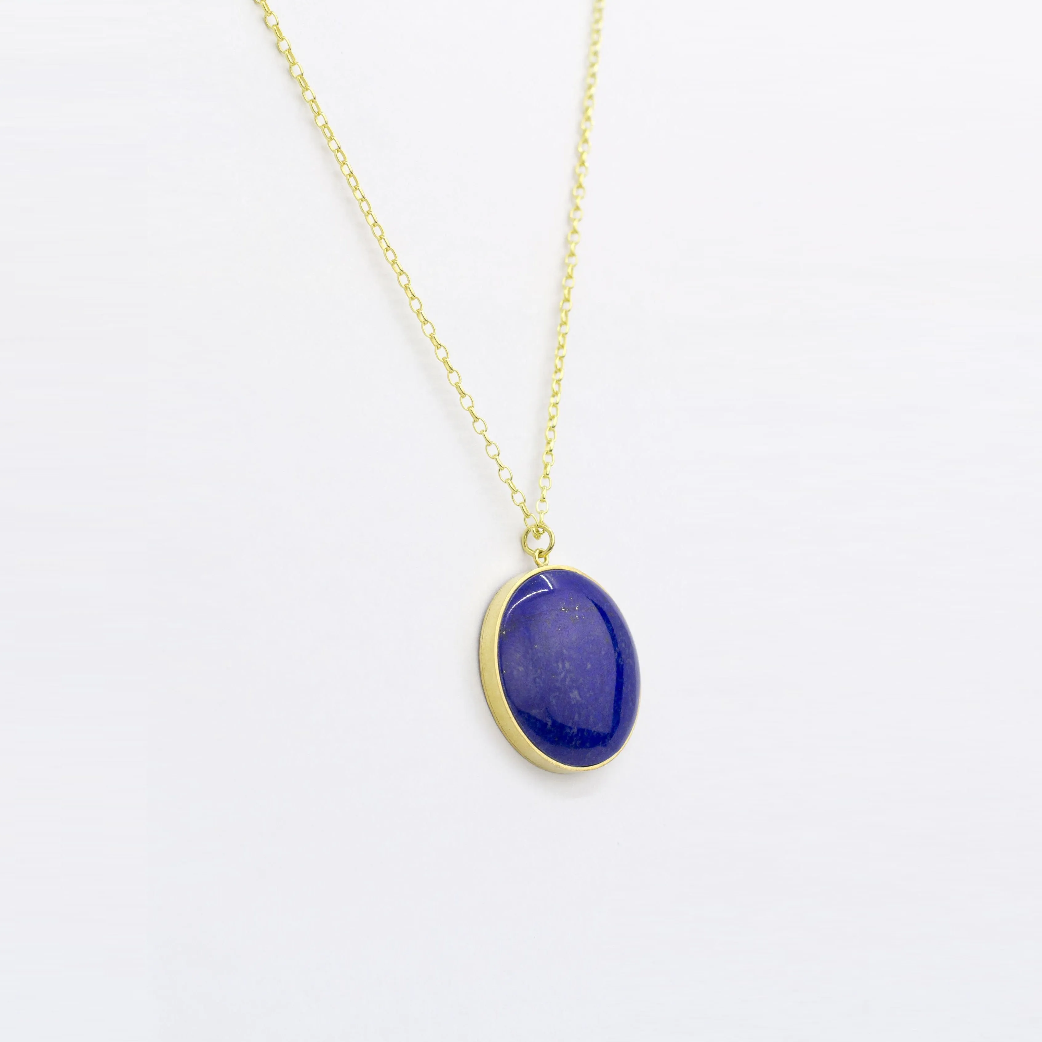 Watan Pendant-Double Sided Lapis