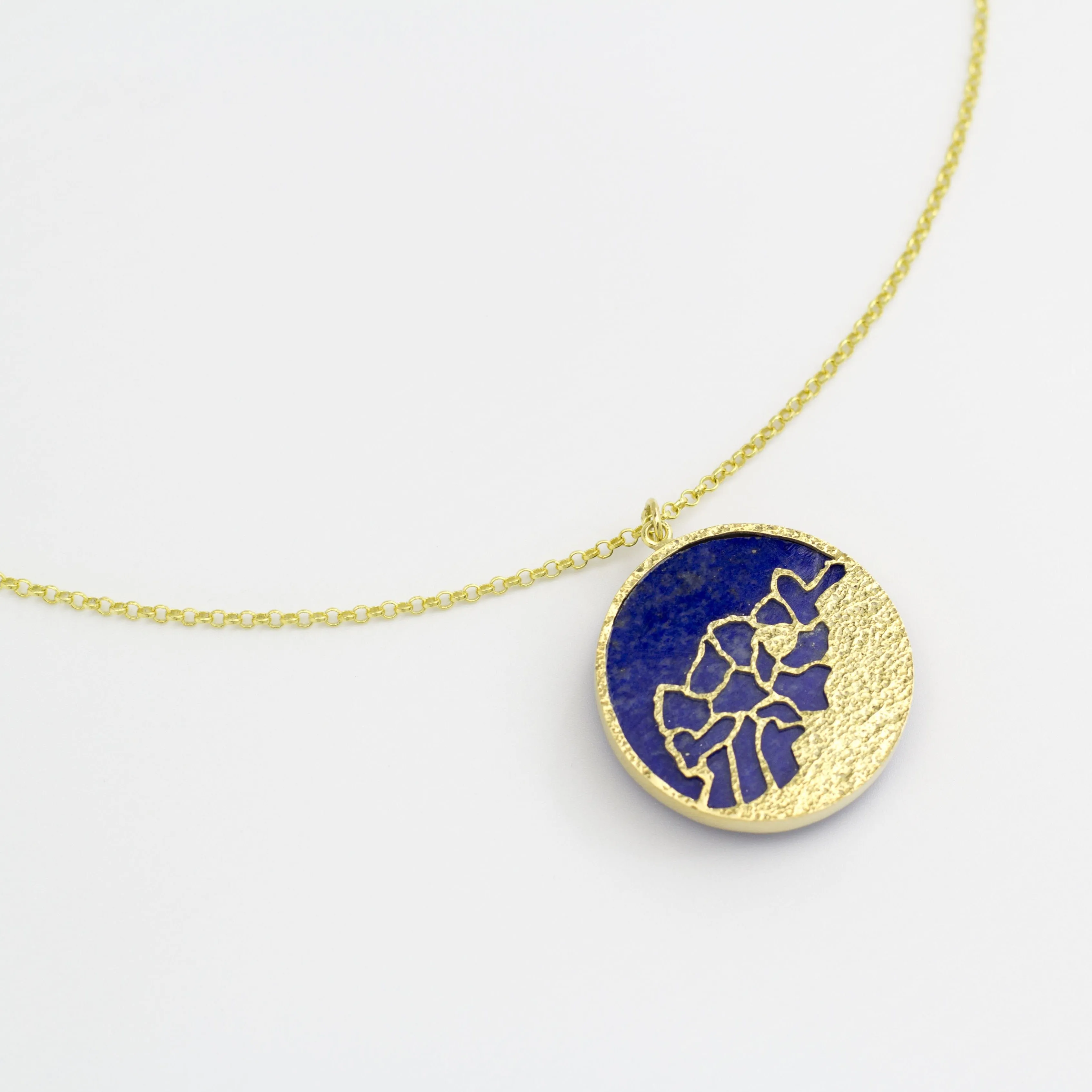 Watan Pendant-Double Sided Lapis
