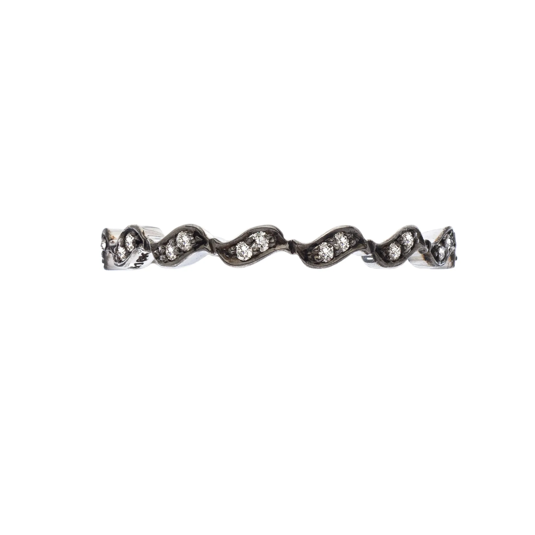 Wave White Diamond Band