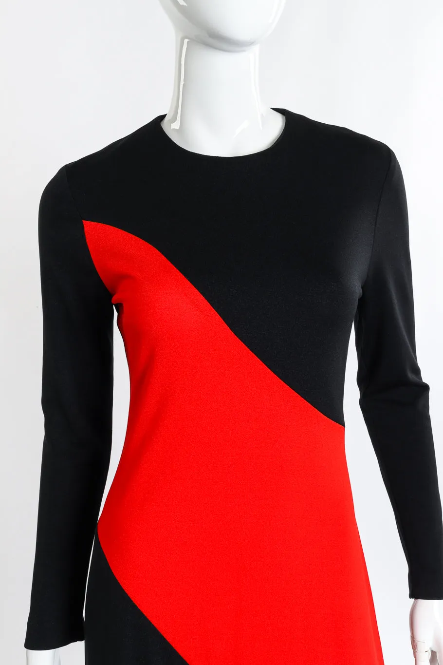 Wavy Block Jersey Dress