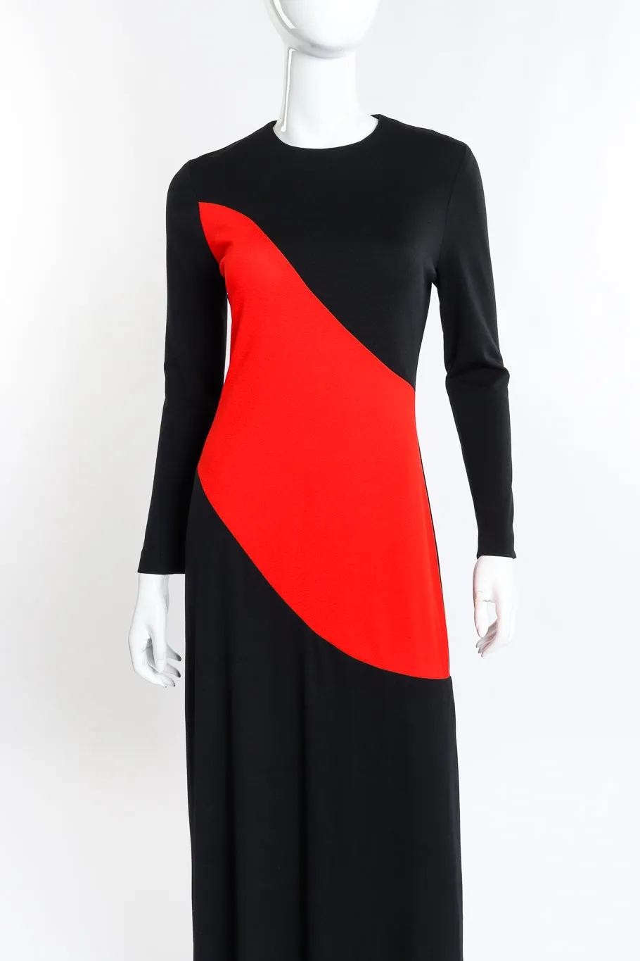 Wavy Block Jersey Dress