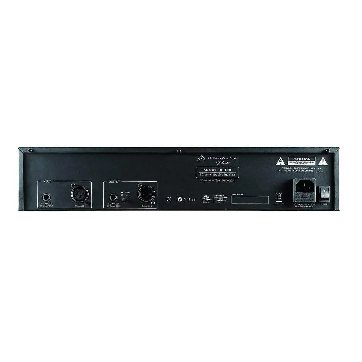 Wharfedale Pro Q130 Equalizer Graphic 30 BAND 1/3 Octave (Discontinued)