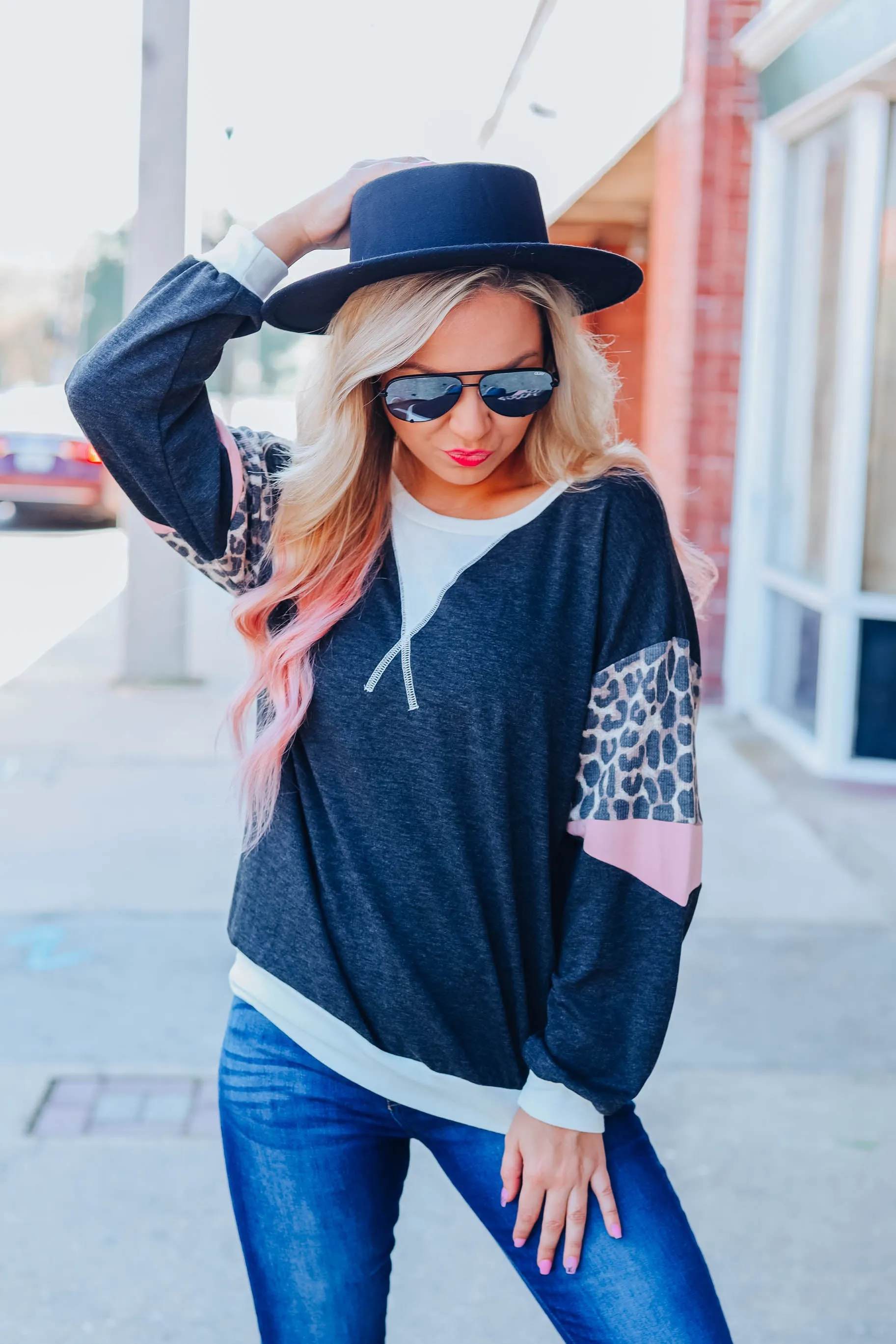What You Want Colorblock Pullover