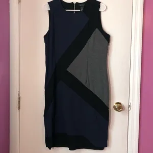 WH|BM Asymmetrical Colorblock Dress