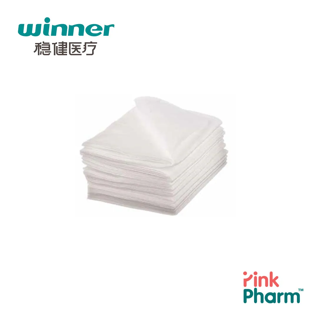 WINNER Sterile Non-Woven Gauze Swabs 4ply 5s 7.5x7.5cm