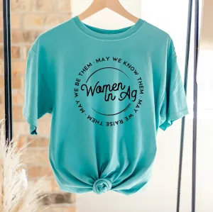 Women In Ag Circle ComfortWash/ComfortColor T-Shirt (S-4XL) - Multiple Colors!